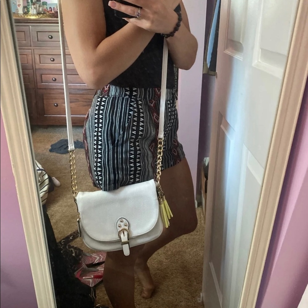 Sold-White crossbody purse